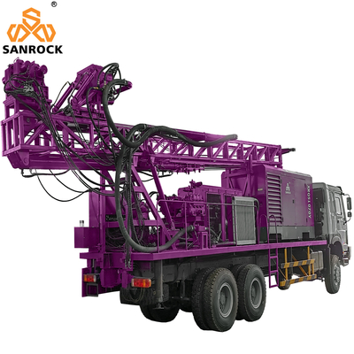 Truck Mounted Water Well Drill Rig With Mud Pump 500m Hydraulic Water Well Drilling Machine